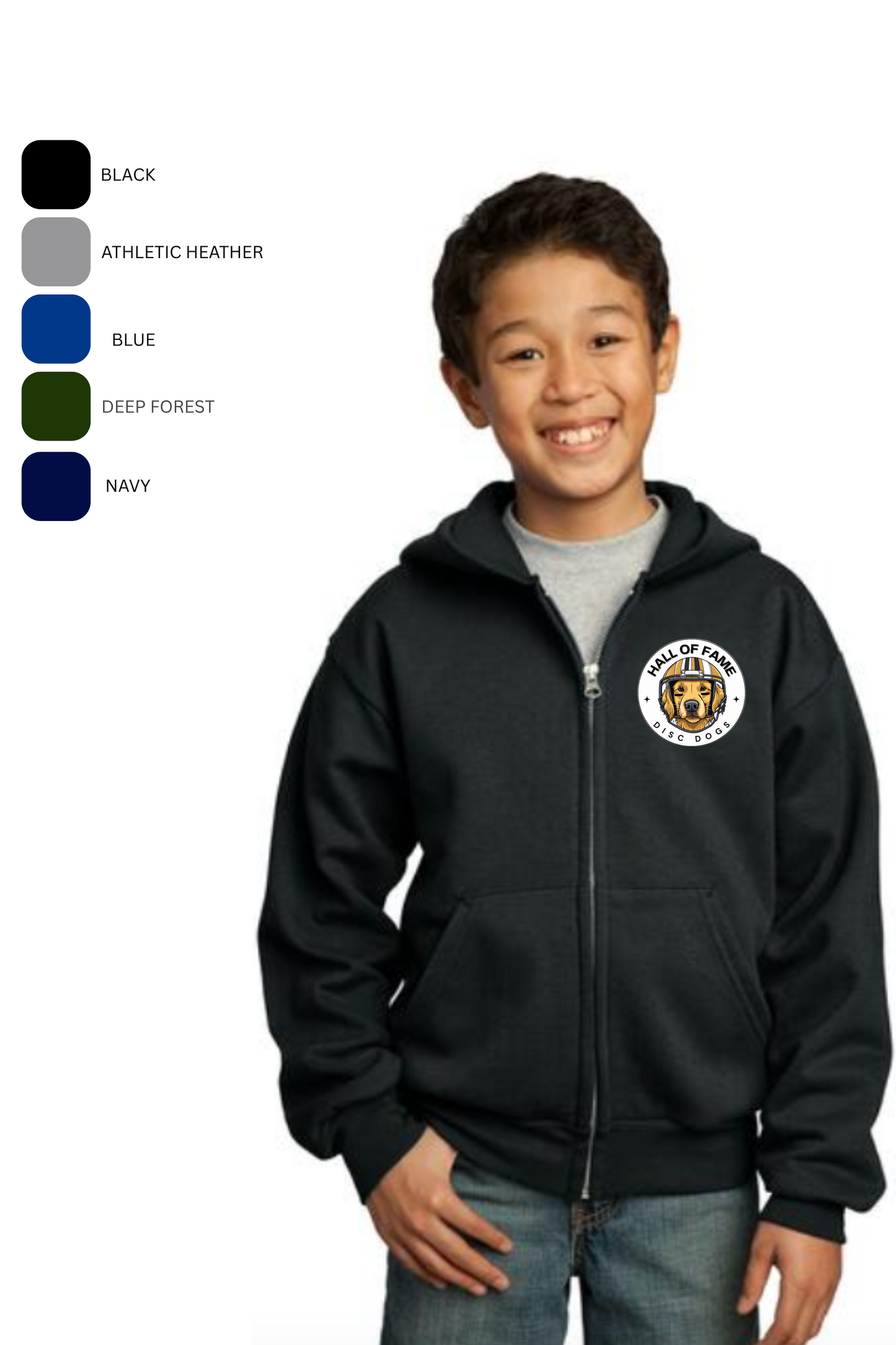 Youth Hooded Zip Up