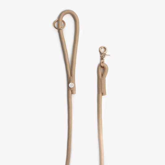 'Tan' - Braided Rope Leash